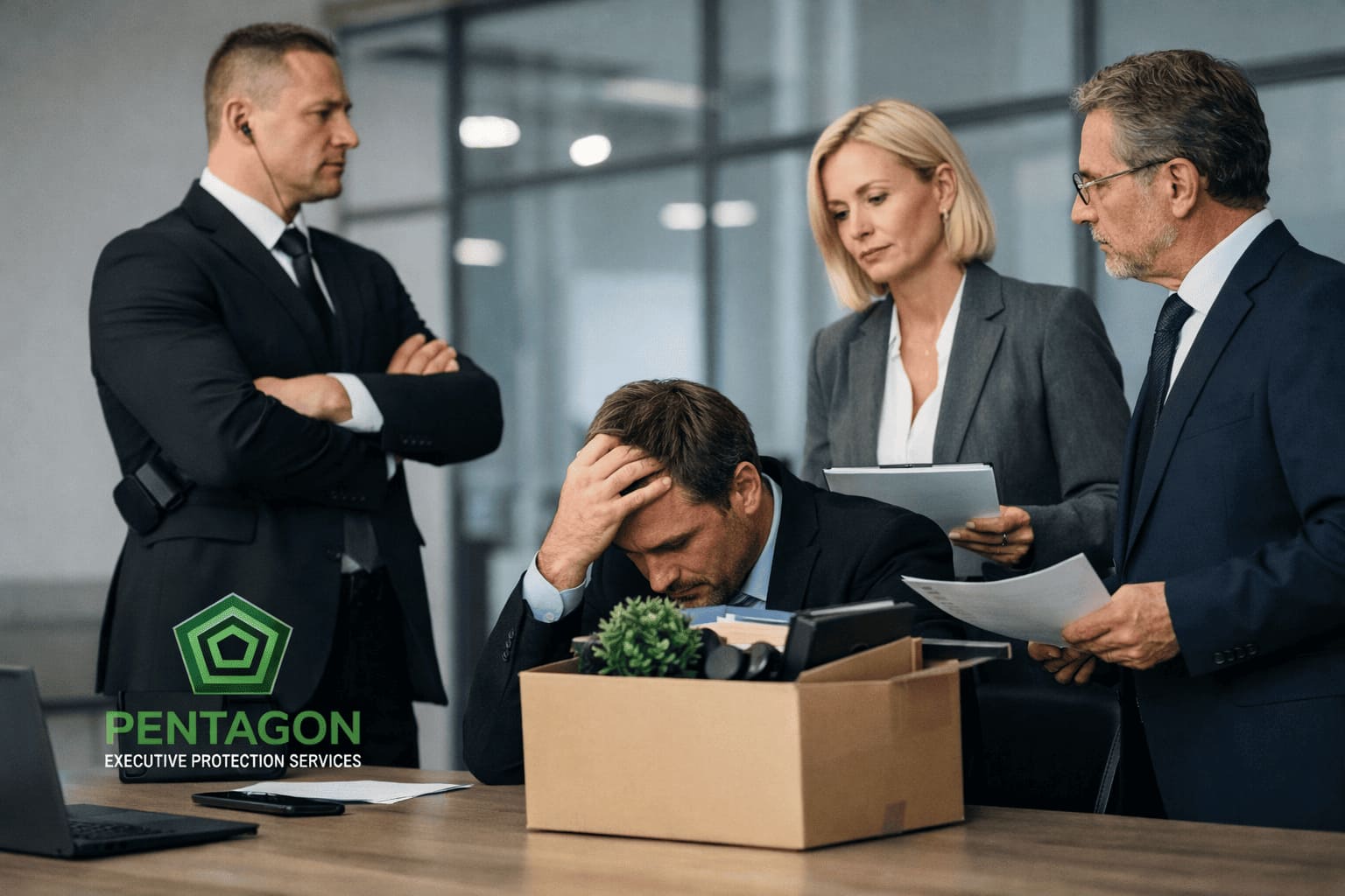 Corporate security specialists supporting high risk terminations and workplace safety planning