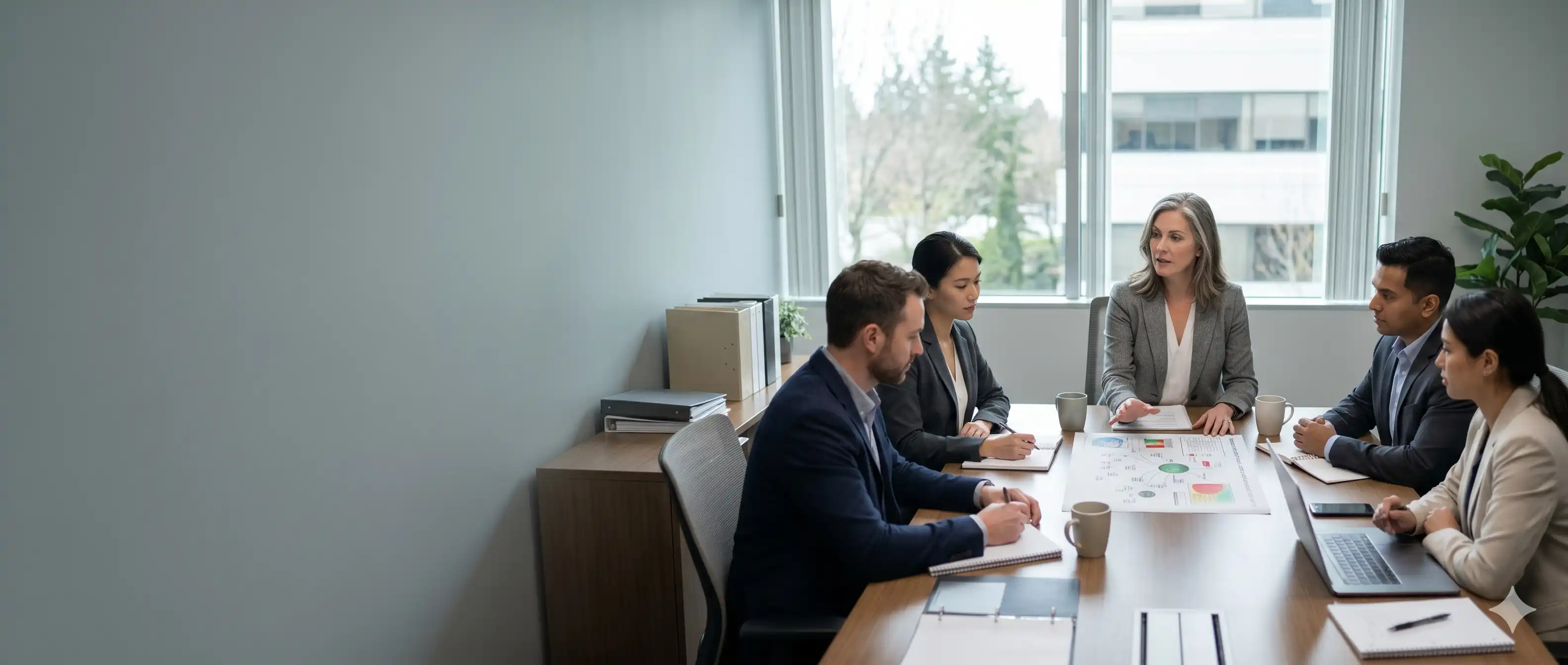 Pentagon advisor reviewing insider threat indicators with a corporate security team