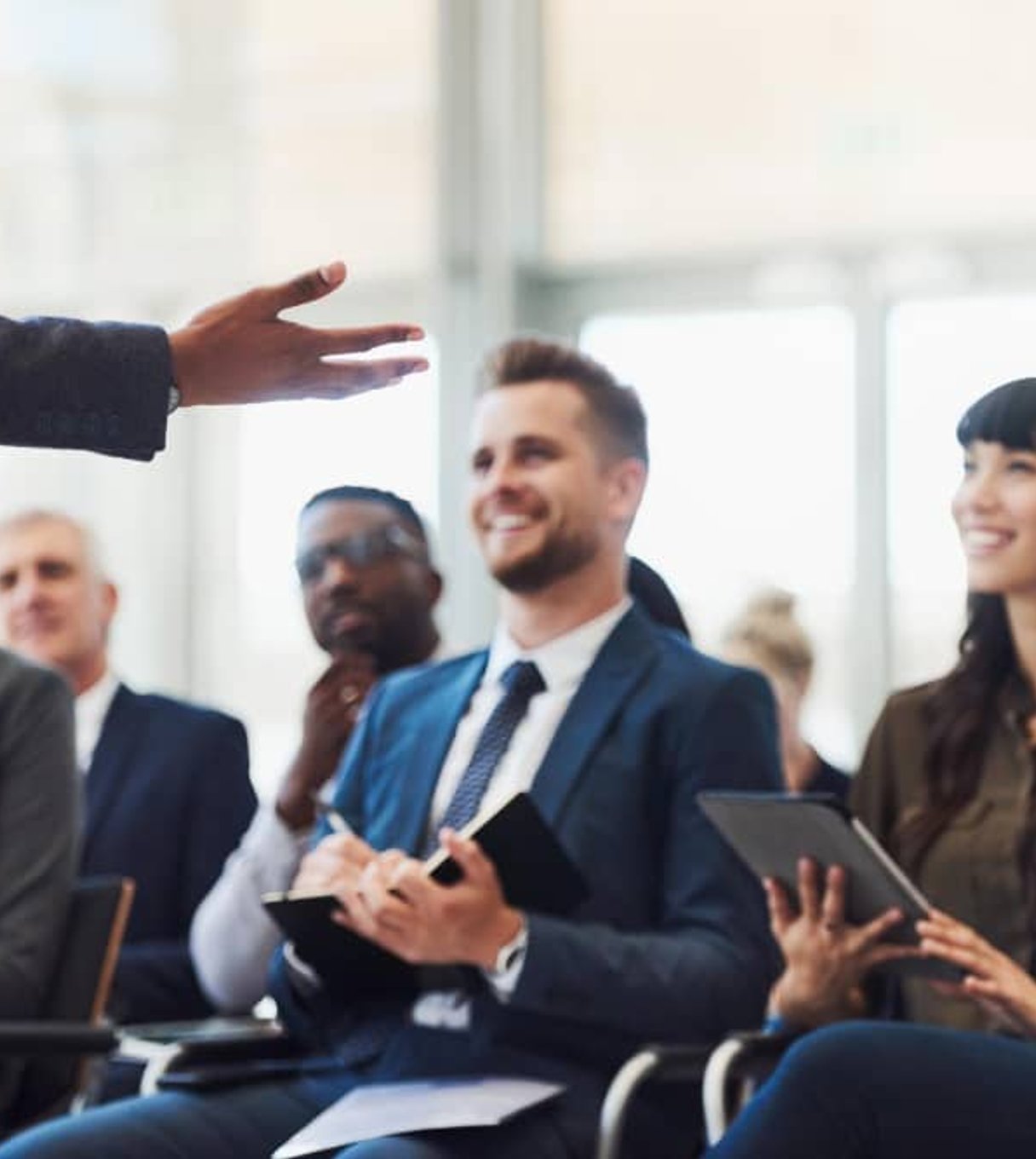 Security team in briefing
