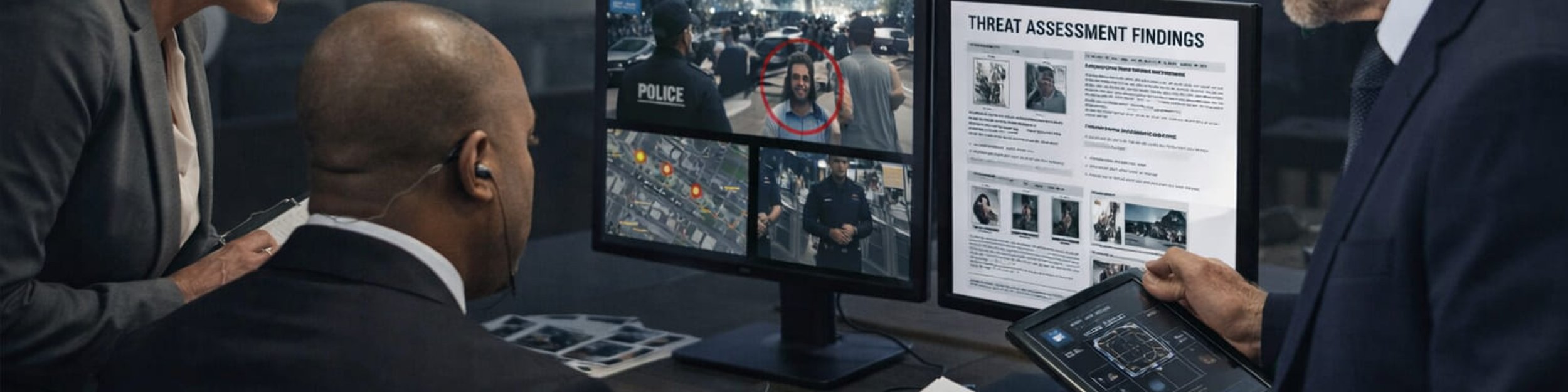 Pentagon security team conducting comprehensive threat assessment for executive protection